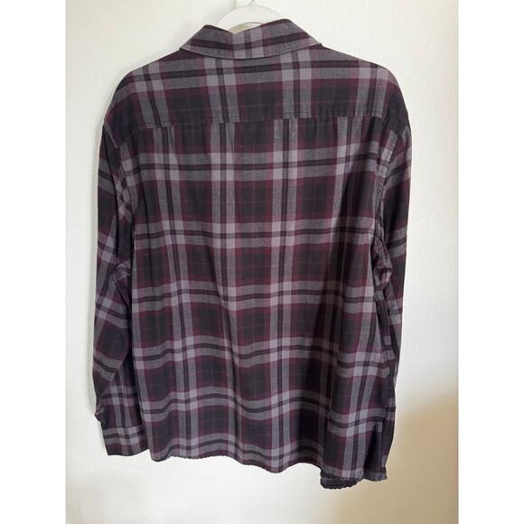 Perry Ellis Men's Button Up Shirt Size XL Plaid Red Black - Picture 2 of 7